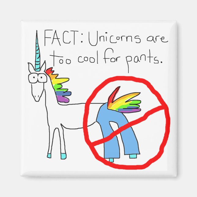 Imán Demasiado Guay para los pantalones (Frente)