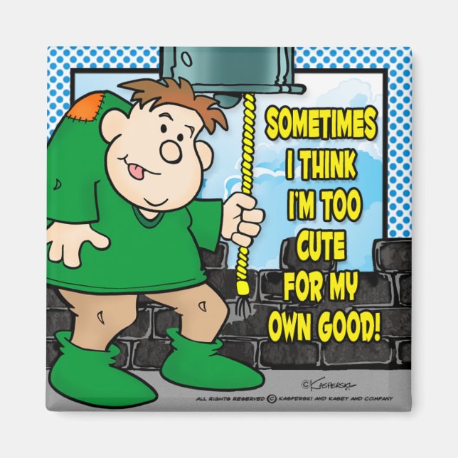 Imán Demasiado lindo (Frente)