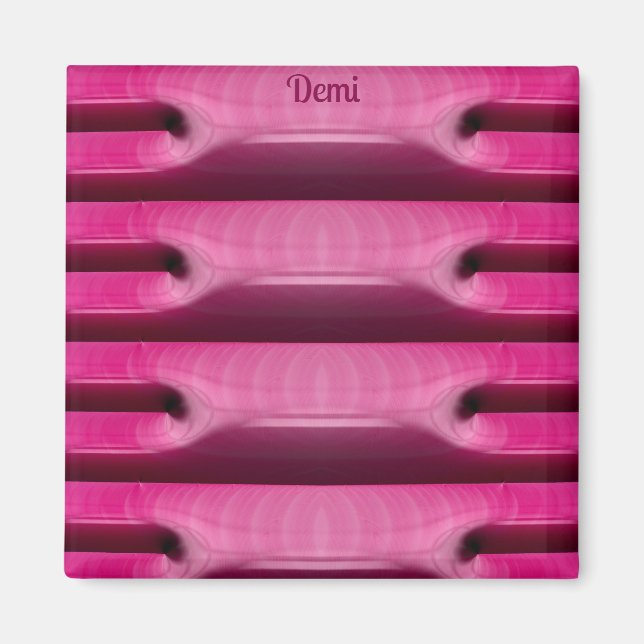 Imán DEMI ~ BON BONS ~ Modelo abstracto ~ PINK ~ (Frente)