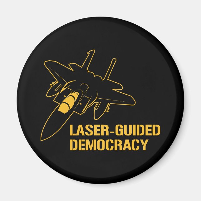 Imán Democracia guiada por láser / paz a través del pod (Frente)