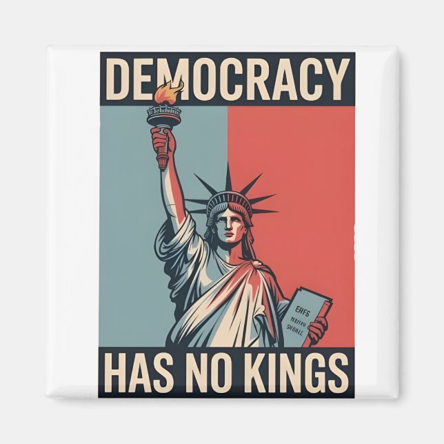 Imán Democracy Has No Kings Liberity Status American (Frente)