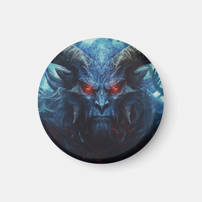 Imán Demonio azul (Frente)