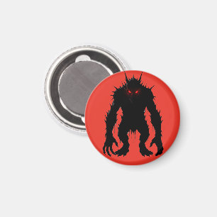 Imán Demonio de la Sombra Monstruo Ojos Rojos Terror Re
