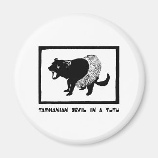 Imán Demonio de Tasmania en un Tutu