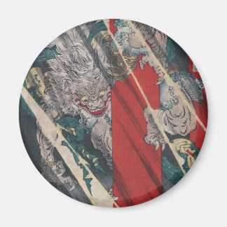 Imán Demonio de Ukiyo-e Yokai Ibaraki del japonés por