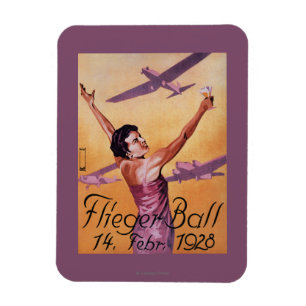 Imán Demostración de la aviación en el poster del pro