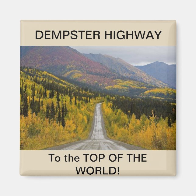 Imán Dempster Highway Square Magnet (Frente)