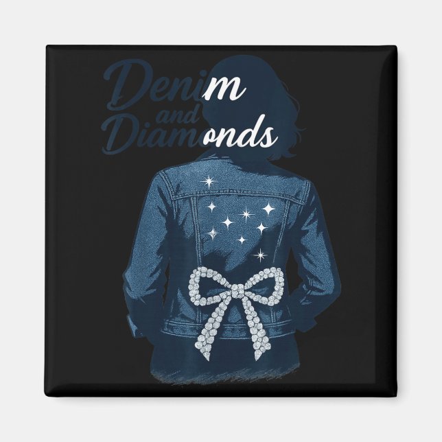 Imán Denim And Diamonds Bow Ladies Girls Jeans Women  (Frente)