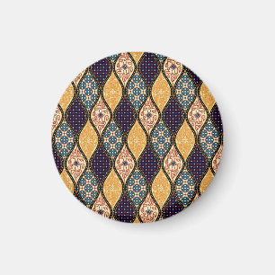 Imán Denim Blue Art Nouveau: sin foco