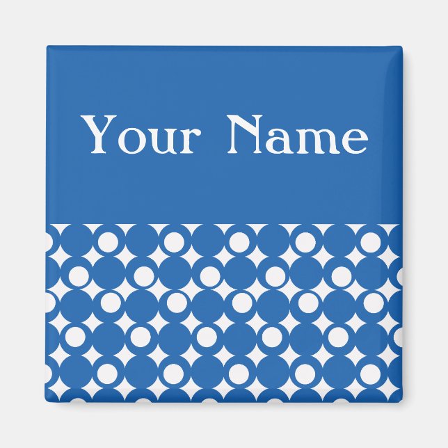 Imán Denim Blue Mod Ball Design @ Emporio Moffa (Frente)