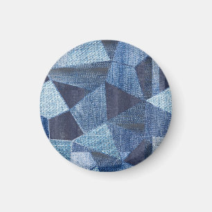 Imán Denim Urban: Doloridos Parchwork a rayas.