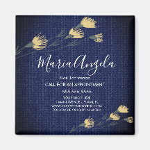 Denim y Flores salvajes Belleza del Salón Azul Ama