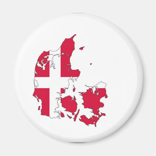 Imán denmark country map forma danish