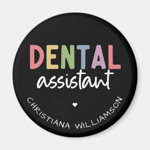 Imán Dental Assistant de nombre personalizado