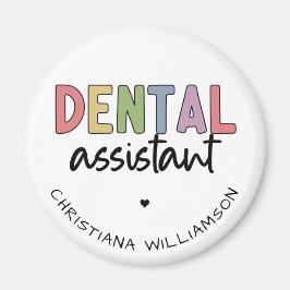 Imán Dental Assistant de nombre personalizado