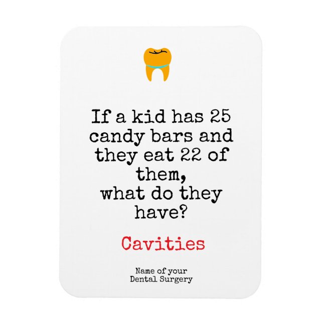 Imán Dental Oral hygiene cavities custom (Vertical)