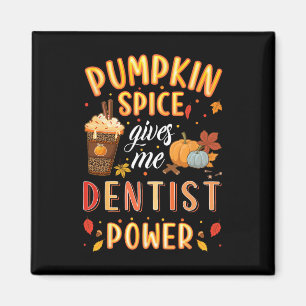 Imán Dentista de especias de calabaza Poder otoño otoño