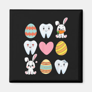 Imán Dentista divertido de Pascua higienista oral insta
