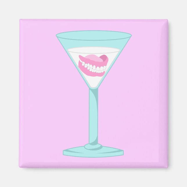 Imán Dentures False Teeth Martini (Frente)