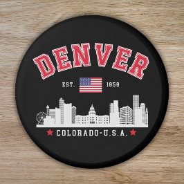Imán Denver Colorado Cityscape Design