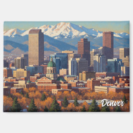 Imán Denver Skyline Colorado