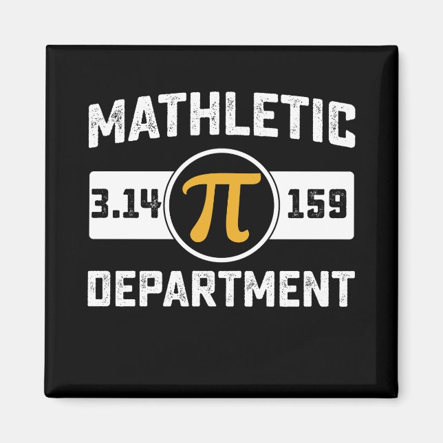 Imán Departamento de atletismo matemático Día Pi Matemá (Frente)