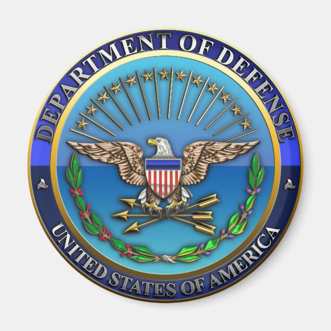 Imán Departamento de Defensa de Estados Unidos (DoD) (Frente)