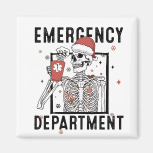 Imán Departamento de Emergencia Skeleton Enfermería Caf