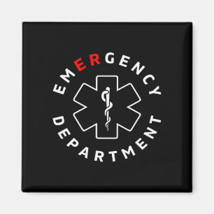 Imán Departamento de Emergencias Enfermera Er Rn Retro