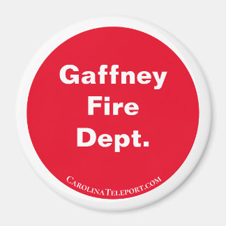 Imán Departamento de Fuego de Gaffney Red/White