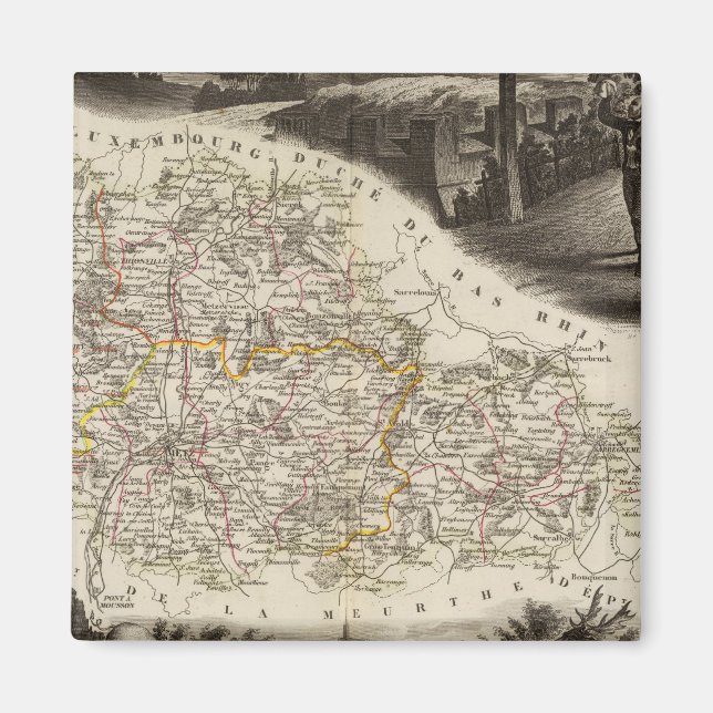 Imán Departamento de Moselle (Frente)