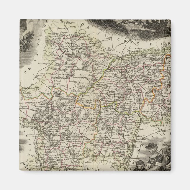 Imán Departamento de Saone y Loira (Frente)