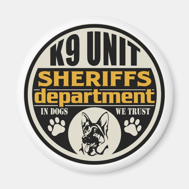 Imán Departamento del sheriff de la unidad K9 (Frente)