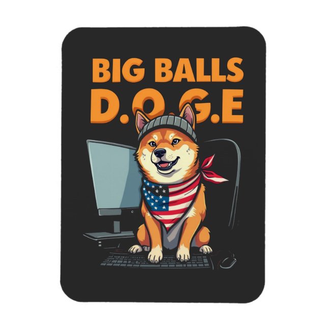 Imán Departamento Doge de Eficiencia del Gobierno (Vertical)