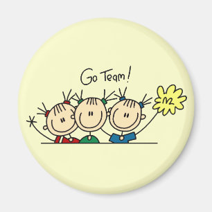 Imán Deporte de equipo que anima las camisetas y los