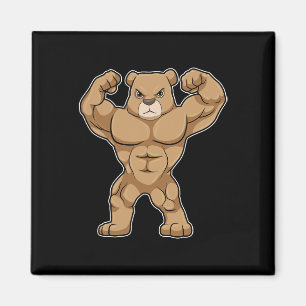 Imán Deportes de culturismo de oso culturista