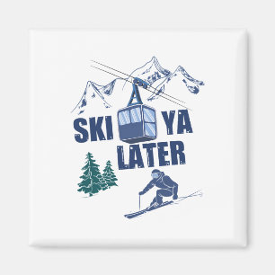 Imán Deportes de invierno Esquí Escena de nieve Resort
