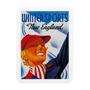 Imán Deportes de invierno Nueva Inglaterra