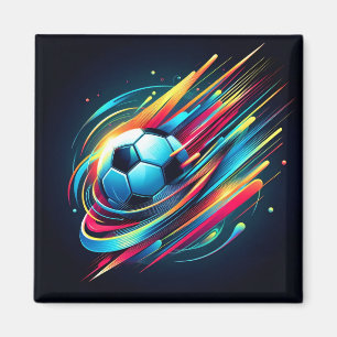 Imán Deportes de velocidad de fútbol ciber futurista