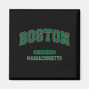 Imán Deportes Vintage Boston Massachusetts Colonizada 1