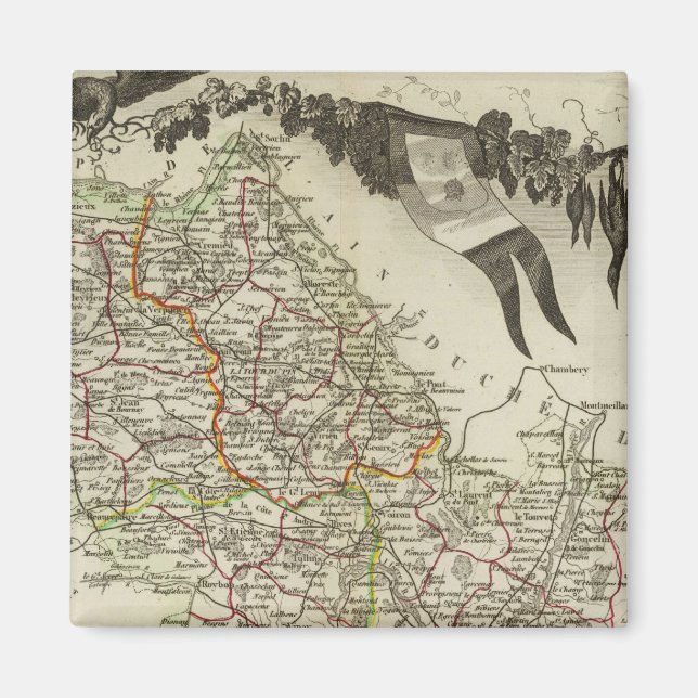 Imán Dept Acerca De L'Isere (Frente)