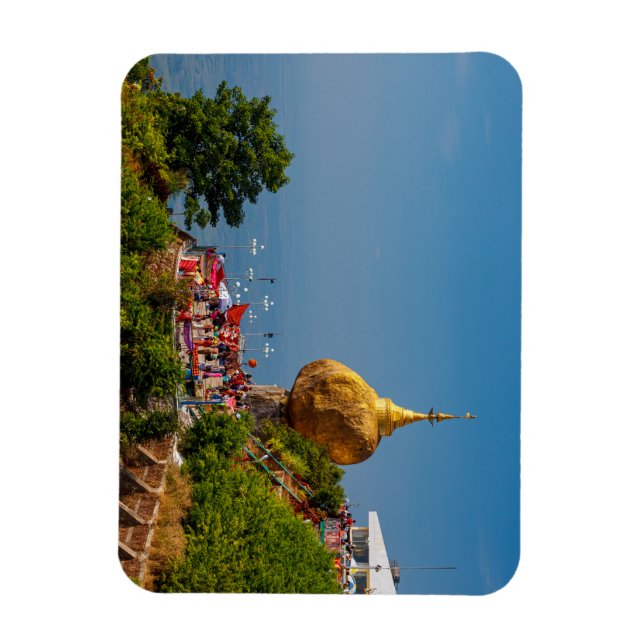 Imán Der Goldene Felsen en Myanmar (Vertical)