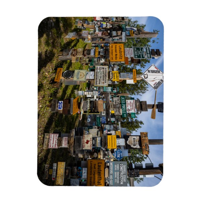 Imán Der Sign Post Forest in Kanada (Vertical)