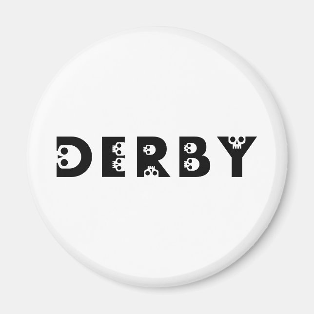 Imán derby : skullphabet (Frente)