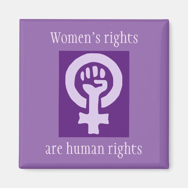 Imán Derechos de la mujer (Frente)