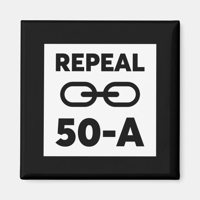 Imán Derogación 50 A de Black Lives Matter (Frente)