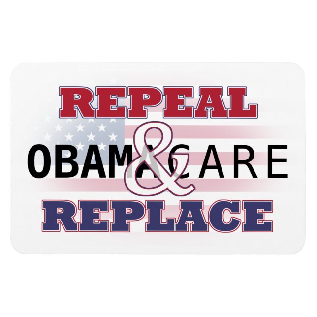 Imán Derogar y reemplazar Obamacare Magnet (Horizontal)