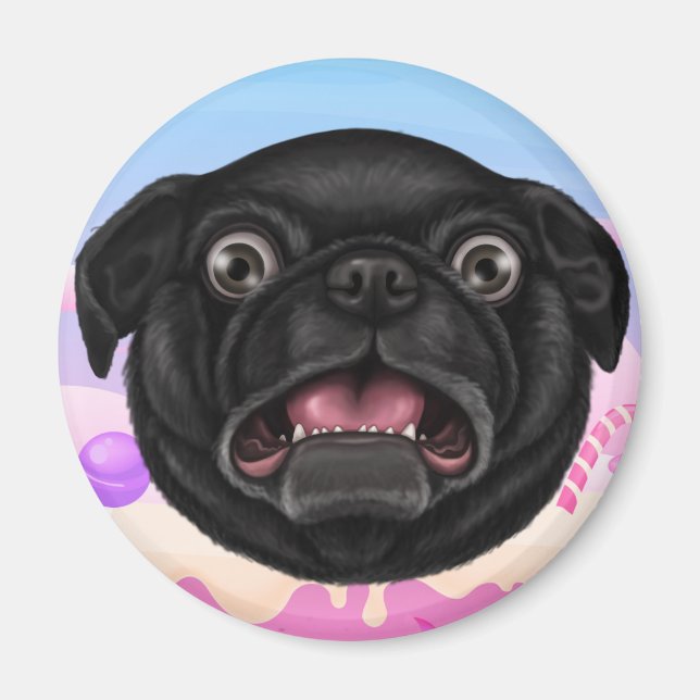 Imán Derpy Pug (Frente)