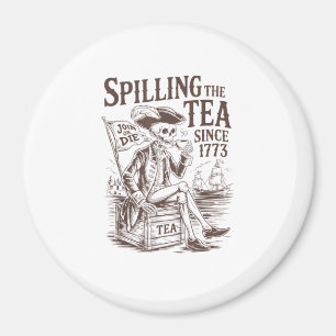 Imán Derramamiento Del Té Desde 1773 Patriótico Estadou