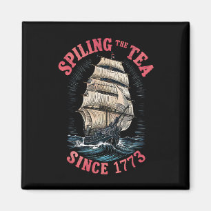 Imán Derramando El Té Desde 1773 4 de Julio